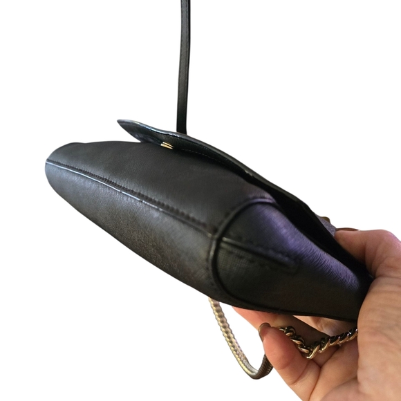 Kate Spade Black Crossbody Bag with Gold Chain *Preowned* - Picture 8 of 10